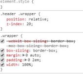 Screen snip of media query code from wellingtonnz.com